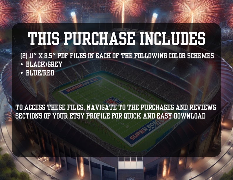 Ultimate Super Bowl Squares Game Sheet numbered Editable & Printable