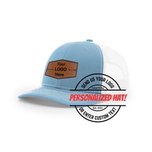 Custom Logo Leather Patch Trucker Hat: Personalized Business Gift