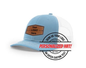 Custom Logo Leather Patch Trucker Hat: Personalized Business Gift