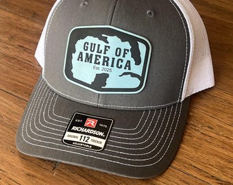 Gulf of America Trucker Hat Patch | Trump Patriotic Richardson 112 Custom Hat