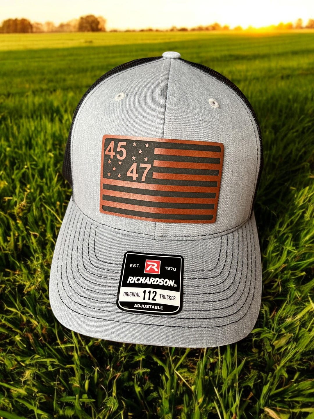 Trump 45 47 American Flag Hat | MAGA Richardson 112 Trucker Cap - Etsy