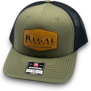 Custom Logo Trucker Hat | Personalized with Your Business Logo | Company Merch | Leather Patch Hat | Bulk Hats