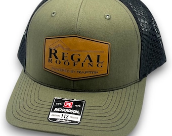 Custom Logo Trucker Hat: Personalized Leather Patch, Company Merch