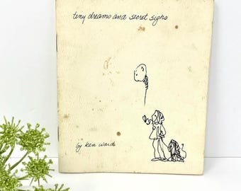 1976 Ken Ward Poetry Chapbook | Tiny Dreams Secret Sighs Limited Edition (139/200)