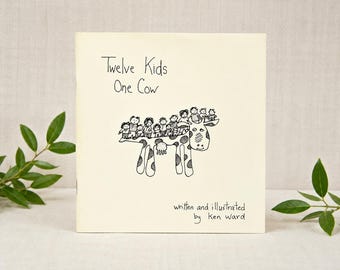 Ken Ward Twelve Kids One Cow Chapbook | Limited Edition Children's Poetry (1986)