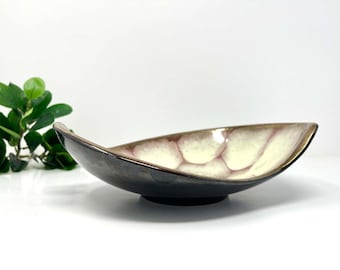 Vintage Carstens Tönnieshof West German Pottery Bowl | Model 1023 | Tortoiseshell Display Dish
