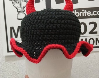 Devil Crochet Bucket Hat