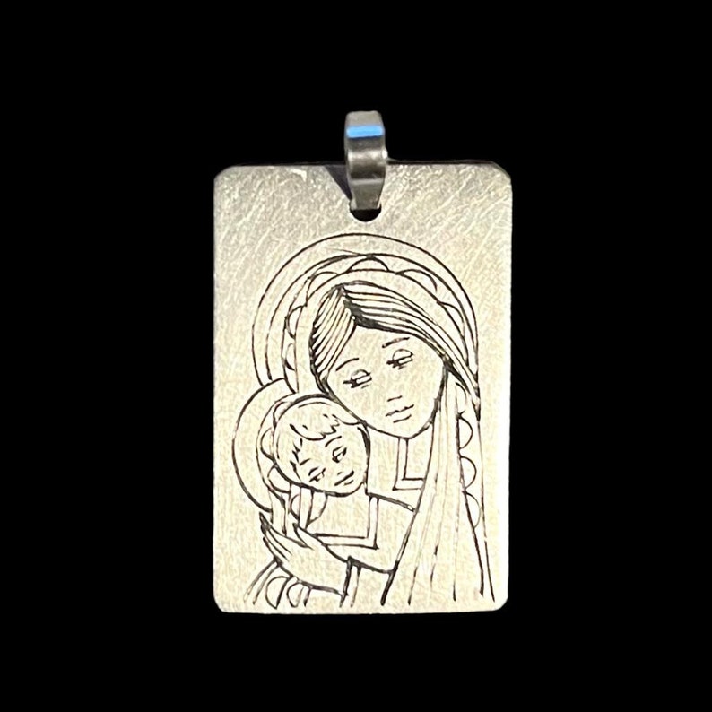 Scapular of the Virgin and Child and the Sacred Heart image 3