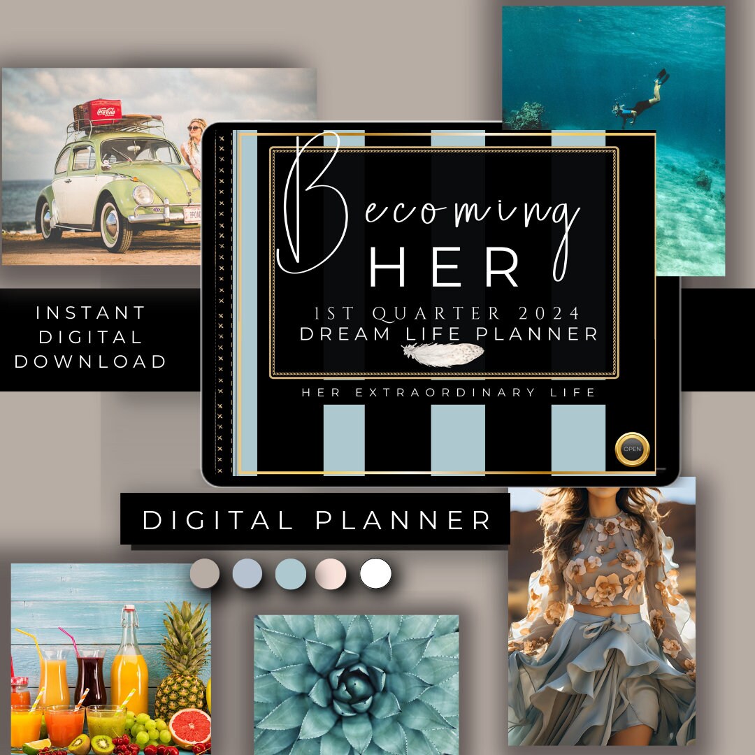 2024 Adult ADHD Digital Planner for iPad and Goodnotes Daily - Etsy
