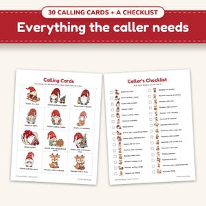 The caller's kit: calling cards to cut apart and a caller's checklist