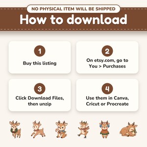 Instant digital download, no physical item shipped, and how to download the files