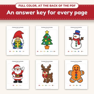 The full-color answer keys, one for every page