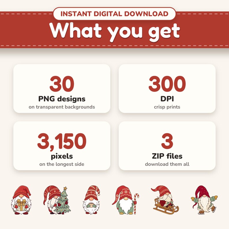 What's included: 30 transparent PNG files at 300 DPI, delivered as a ZIP download