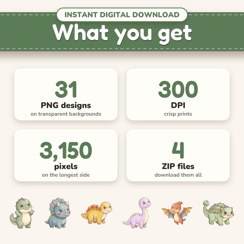 What's included: 31 transparent PNG files at 300 DPI, delivered as a ZIP download