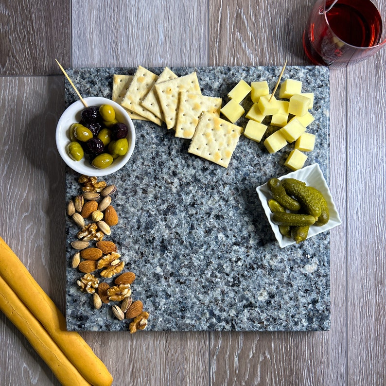GRANITE CHEESE BOARD Custom Serving Board Holiday Charcuterie Board