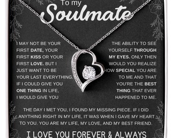 Regalo para alma gemela / Collar de amor eterno / Regalo de aniversario / Regalo romántico / Regalo de cumpleaños / Regalo de Navidad / Regalo para ella