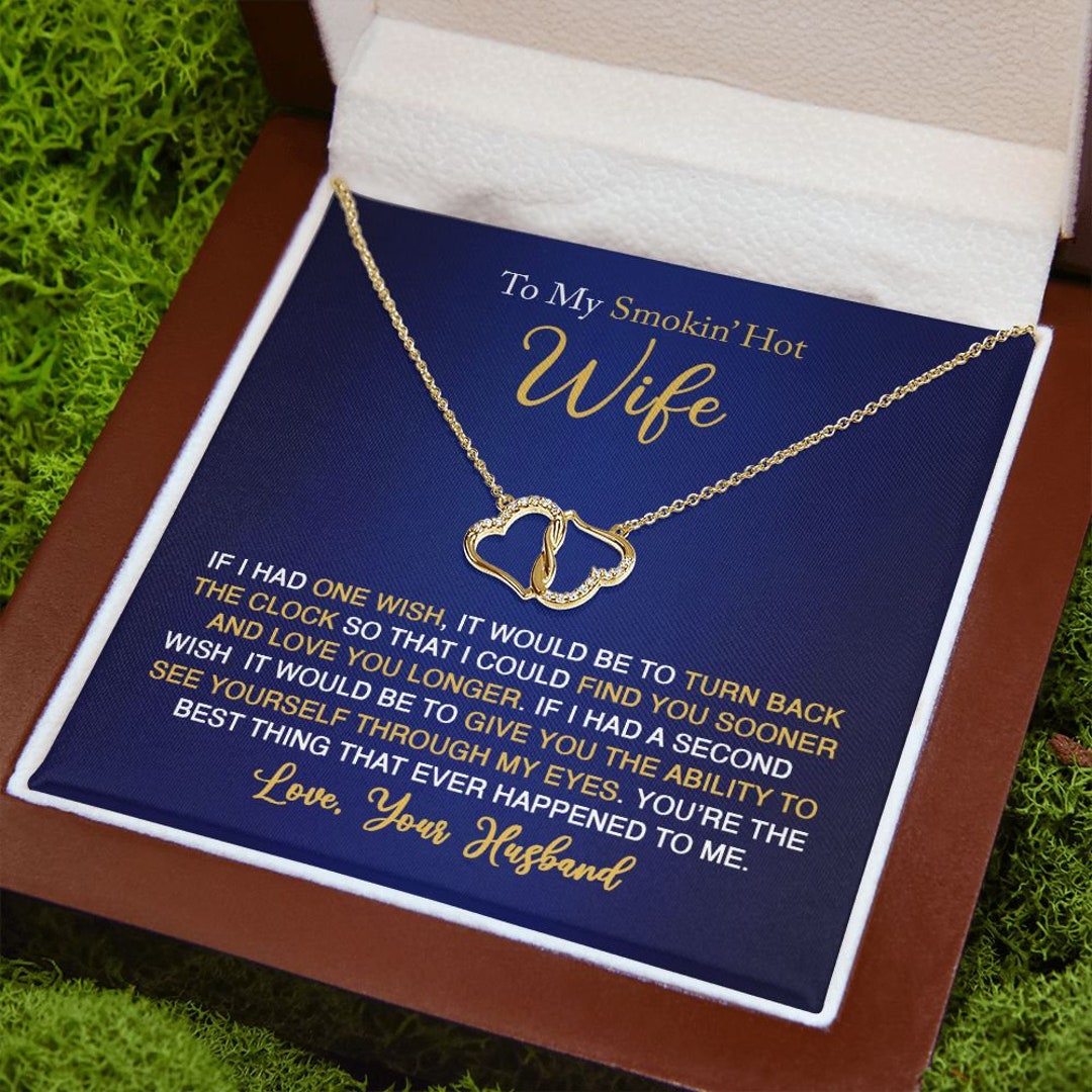 To My Smokin' Hot Wife From Your Husband Everlasting Love Necklace - Etsy