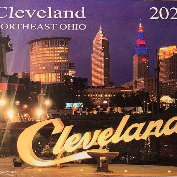 Cleveland Ohio 2024 Calendar Etsy