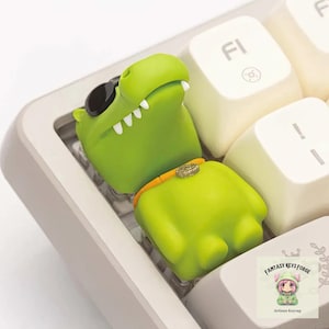Set animal Artisan Keycaps, Anime Keycaps, Tapa de tecla Kawaii, teclas de resina hechas a mano, cartoon keycaps, custom keycaps, Cherry MX