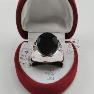 Natürlicher schwarzer Achat Ring Sterling Silber 925 Aqeeq Ring für Männer Handgemachter Ring Aqeeq Ring Islamischen Ring Unisex Ring