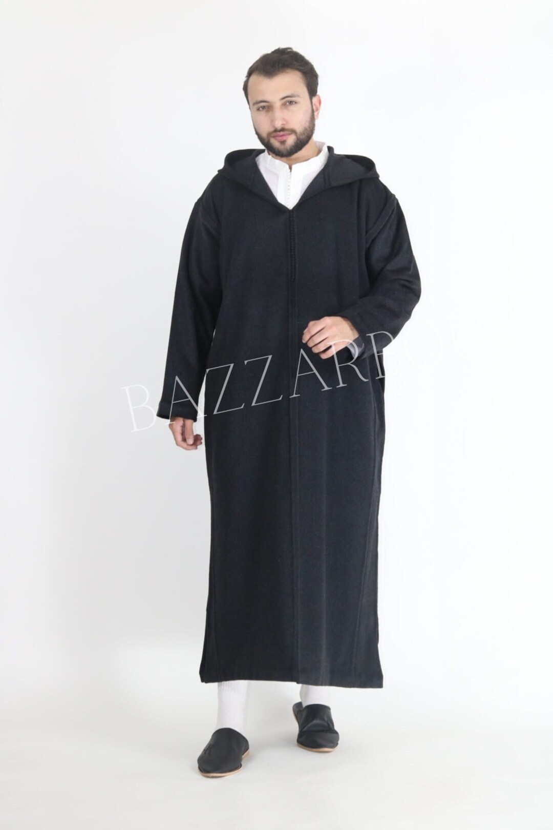 Handmade Moroccan Djellaba for Men Stylish Winter Antywear Etsy