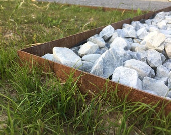 Bordure de jardin en acier corten