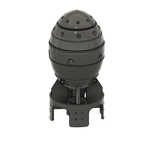 Mini Nuke - 3D .stl digital Pattern - Nuclear Bomb - Mini Bomb Fallout Fatman