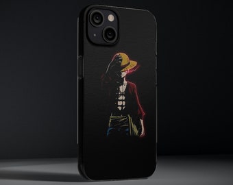 Funda de teléfono de una pieza, funda de iPhone Luffy, funda de iPhone anime, funda de iPhone 15 Pro, funda para Iphone 14, Iphone 14, Iphone 13, Iphone 12, Iphone 11