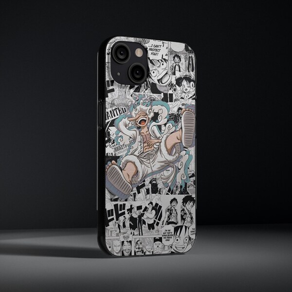 Anime Iphone Hülle, Luffy Gear 5, One Piece Handyhülle, Case Style Anime, Iphone 15 Hülle, handgemachte Anime Hülle, Iphone,15,14,13,12,11,X,8