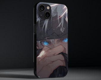 Satoru Gojo With Jujutsu Kaisen,Jujutsu Kaisen Phone Case,Anime Iphone Case With Satoru Gojo,Anime Phone Case For Iphone 15,14,13,12,11,X,SE