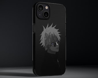 Jujutsu Kaisen, Jujutsu Kaisen Iphone Case, Funda de teléfono anime, Funda de iPhone anime de Satoru Gojo, Funda de teléfono para Iphone 15,14,13,12,11,X,SE,8