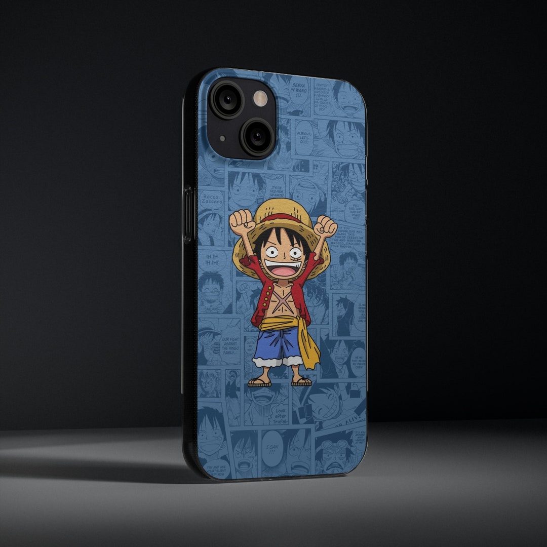 One Piece Phone Case,mini Luffy Anime iPhone Case,one Piece Figure With