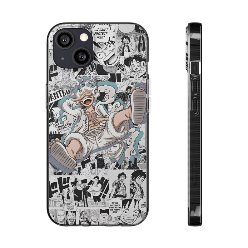 Anime iPhone Case, Luffy Gear 5, One Piece Phone Case, Case Style Anime