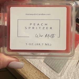 Peach Spritzer coconut soy wax melts