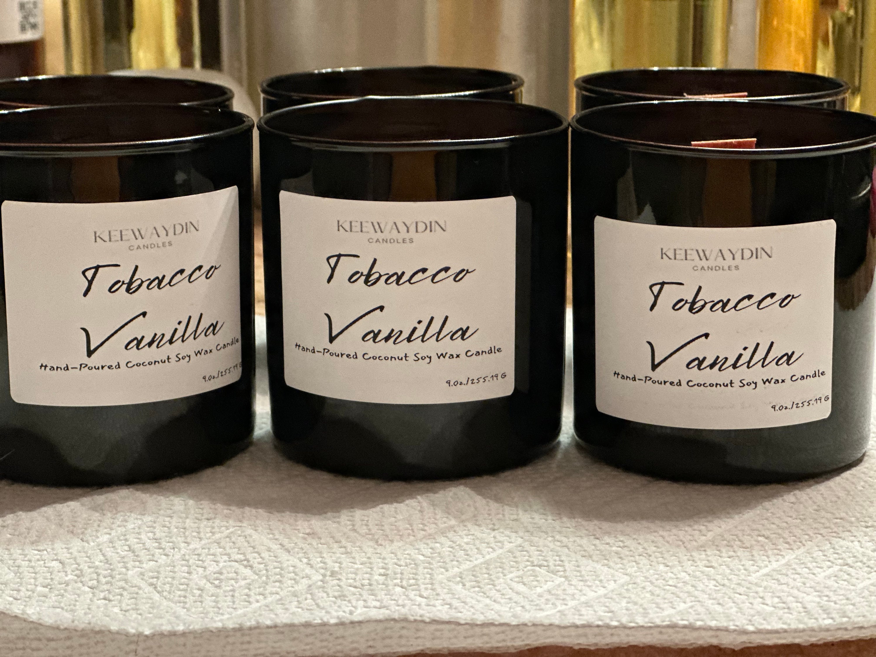 Tobacco Vanilla Tom Ford Inspired  9 Oz. Coconut-Soy Candle