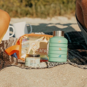 Travel Oral Care Kit | NYE Kit | Toothpaste Tablets | Collapsible Water Bottle | Travel Toiletry Bag | Eco Toothpaste | Eco Toothbrush