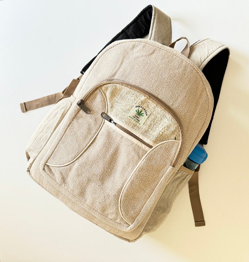 Handmade Himalayan Hemp Backpack: Eco-friendly Organic Cotton Rucksack ...