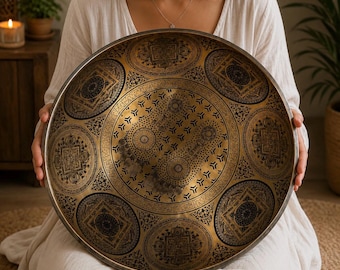 Extra Large Buddha Feet Tibetan Singing Bowl | Seven Metal Sound Healing Meditation Bowl