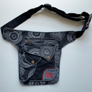 Sac banane 100 % coton Ceinture porte-monnaie | Sac banane en coton | sacoche pour passeport | Pochette de hanche | Sac banane | Sac banane banane | Sac banane équitable
