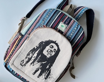 Bob Marley Himalayan Hemp Backpack: Eco-Friendly Organic Cotton Rucksack