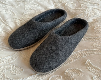 Felt Slipper | wool felted slipper | indoor felt slipper | fair trade slipper | handmade FELT SLIPPER | Made in Nepal| Needle Felted Slipper