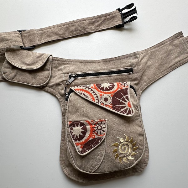Cotton Fanny Pack: Himalayan Fair Trade Waist Bag