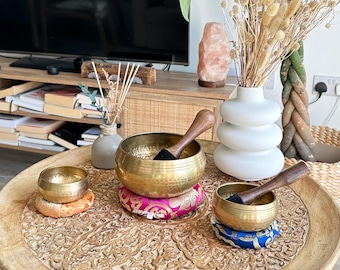 Hand Beaten Singing Bowl: Meditation, Sound Healing, Yoga