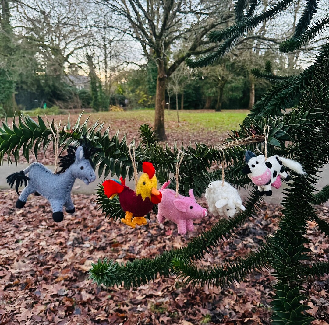 Needle Felted Farm Animal | Farm Animal | Farm Ornaments | Farm Animal ...