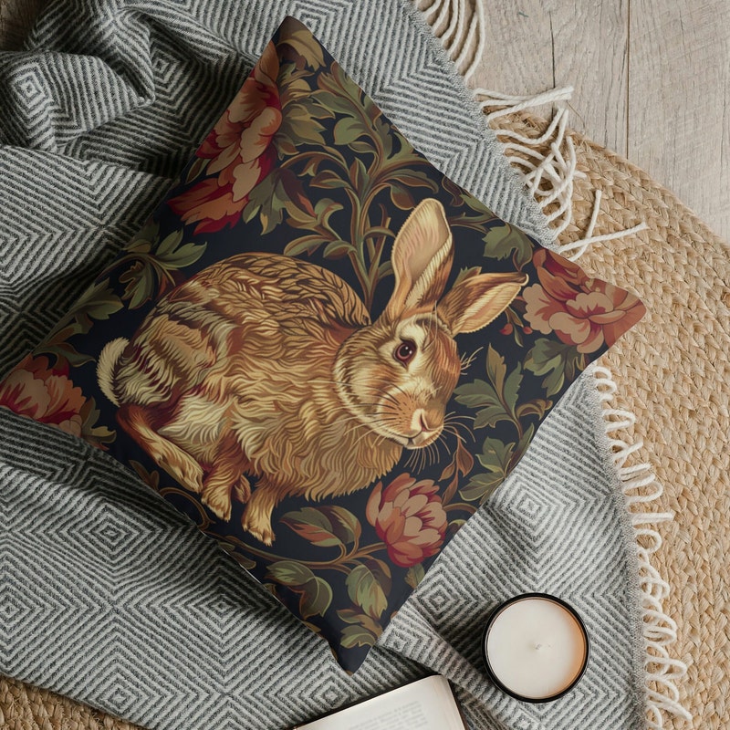 Rabbit Pillow - Etsy