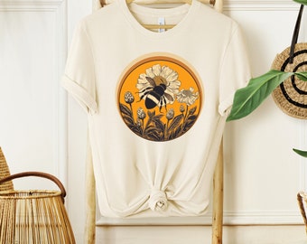 Vintage Style Bee T-Shirt, Unisex Bella Canvas Top