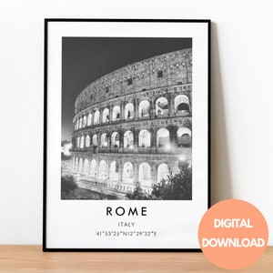 Rome Travel Print, Italy Print, Rome Travel Poster, Italy Poster, Rome Poster, Travel Prints, Colosseum Print, Colosseum Poster, Rome Art