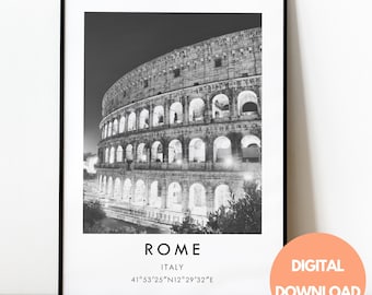 Rome Travel Print, Italy Print, Rome Travel Poster, Italy Poster, Rome Poster, Travel Prints, Colosseum Print, Colosseum Poster, Rome Art