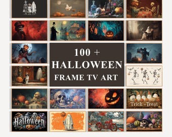 Halloween Frame TV Art Set, Gruselige Herbst TV Art, Halloween Digital Art für Frame TV, Halloween Tv Art Bundle, Samsung Frame Tv Art