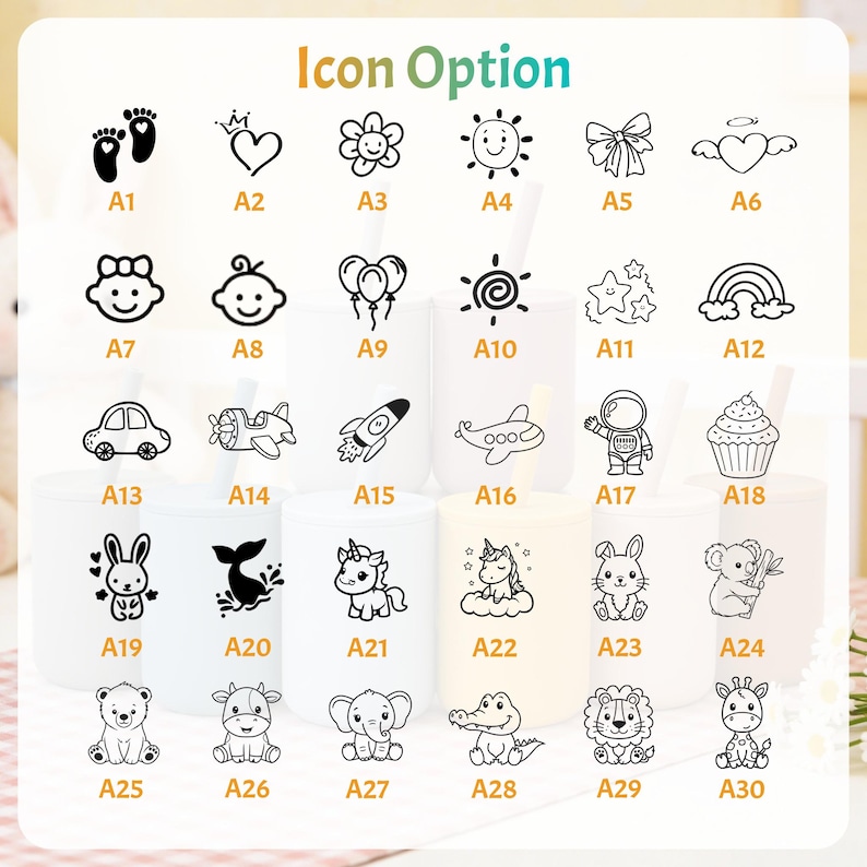 Vaso de silicona para bebé con nombre grabado personalizado, vaso infantil con pajita, vaso de entrenamiento para bebés, regalo para baby shower, vaso para bebés imagen 5